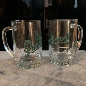 Vintage 1960’s Pilsner Urquell 20 oz Beer Stein Mug Set Of 2